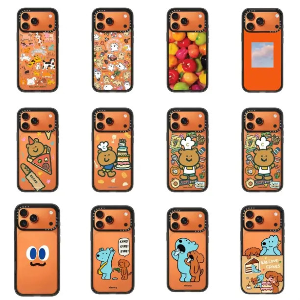 卡通星宇橙色适用iPhone17promax/17pro亚克力防摔苹果15 手机壳