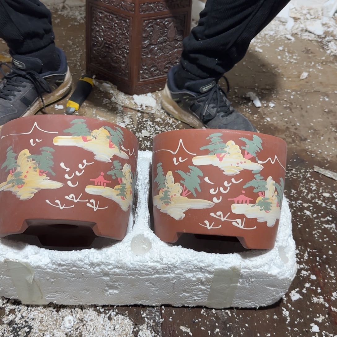 紫砂花盆瑕疵和瑕疵的