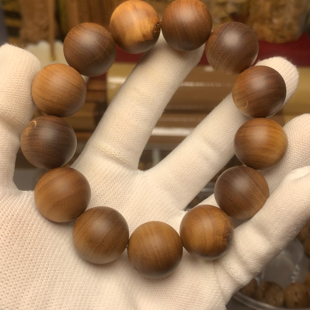 檀香木手串/手链印度迈索尔老山檀香1.8横纹