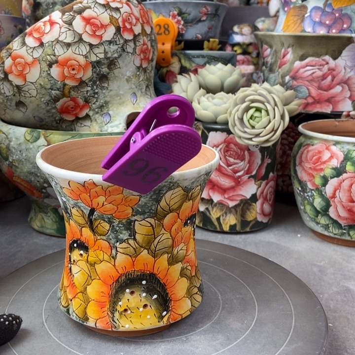 红陶景德镇艺术手绘作品