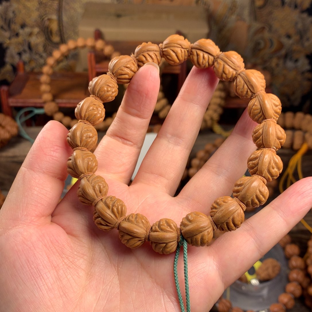 桃核手串14金豆桃核手串