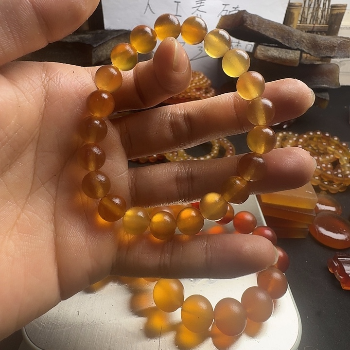 简***之皮质纯铜非遗物品展示手串