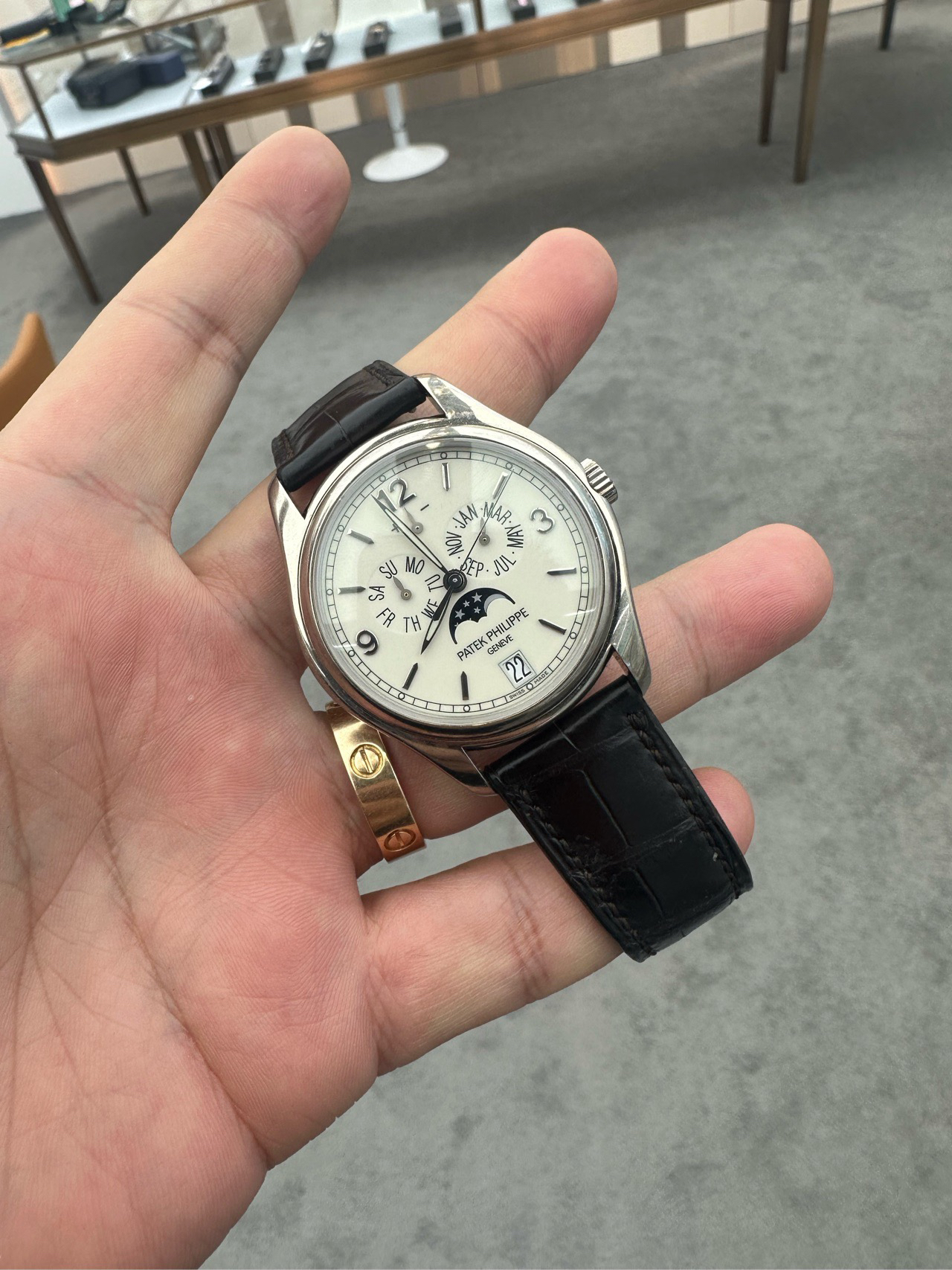 99新 Patek Philippe/百达翡丽 5146G白金自动机械表40毫米