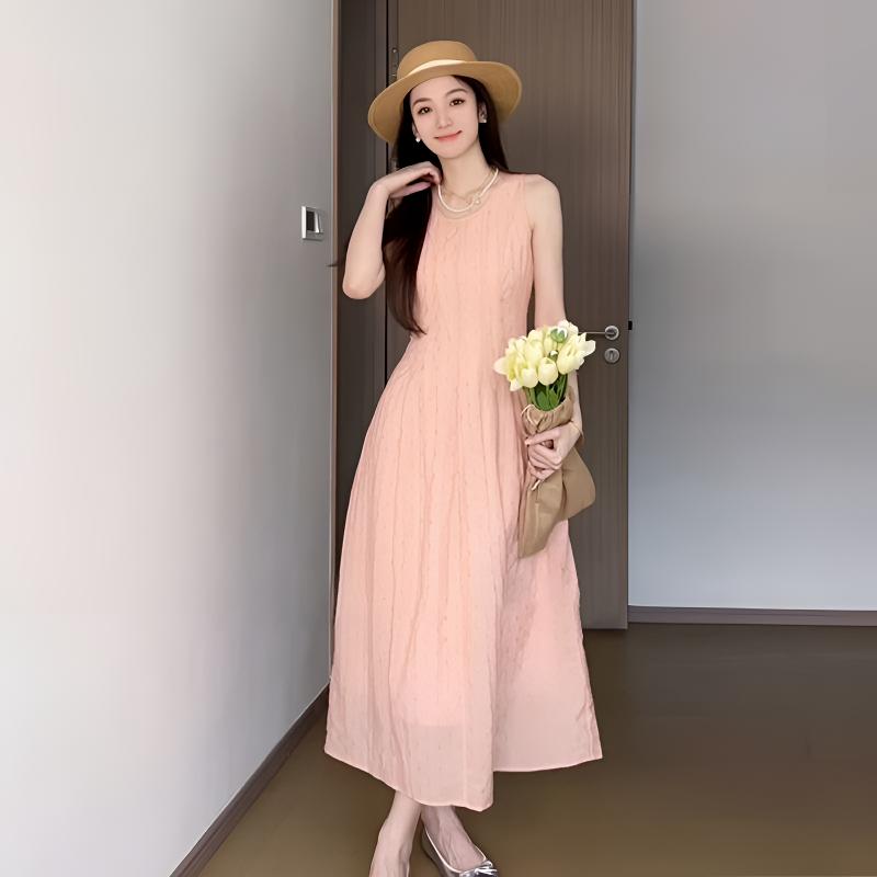 JIAHUI 法式气质无袖背心连衣裙女夏季爆款2025新款高级感长裙子