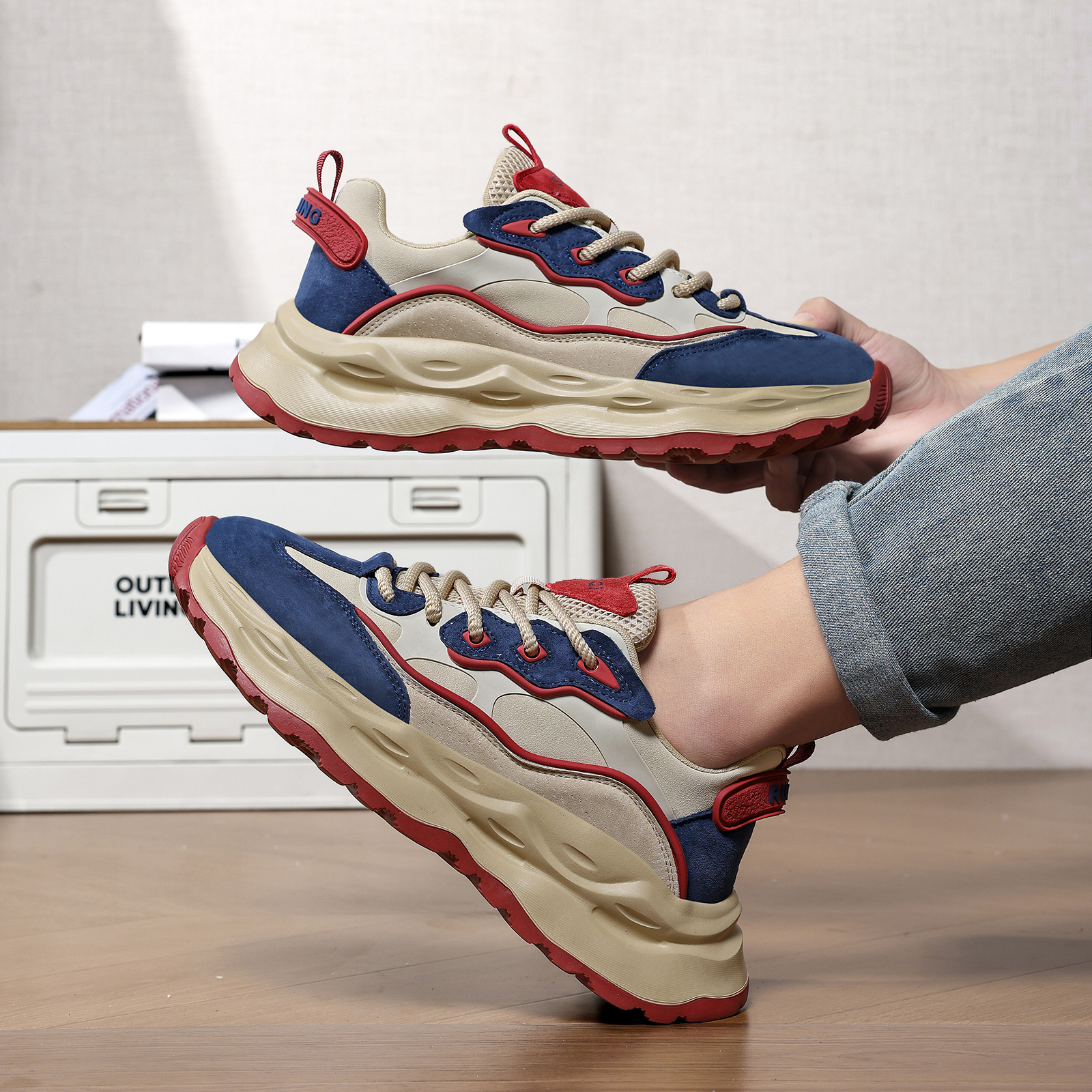 【情侣潮鞋】四季老爹增高鞋男女运动时尚透气鞋网面百搭潮流潮鞋