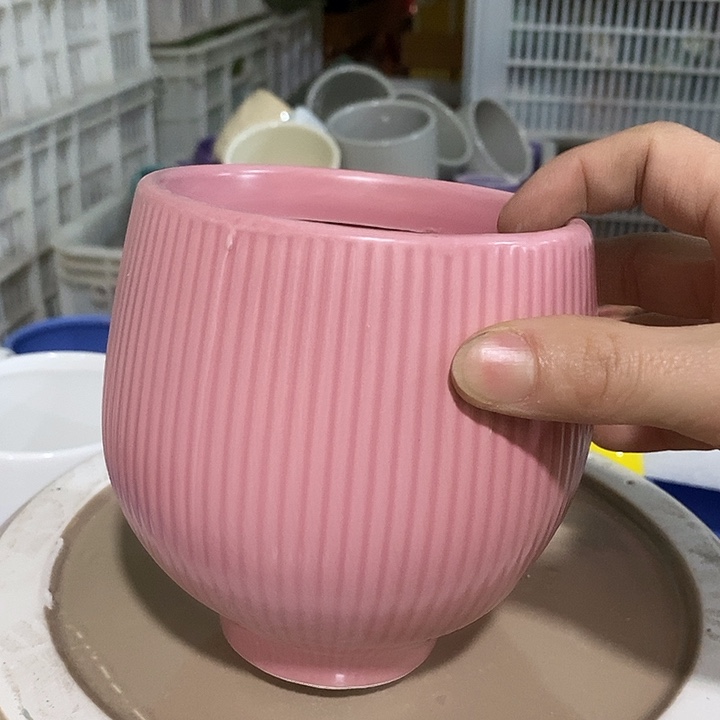 陶摆件陶盆有孔 瑕疵介意勿拍