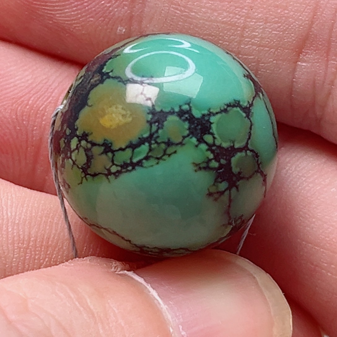 绿松石圆珠20.6未镶嵌