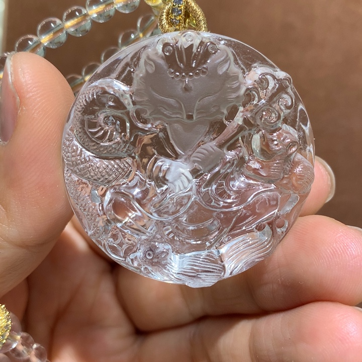 水晶颈饰未镶嵌天然