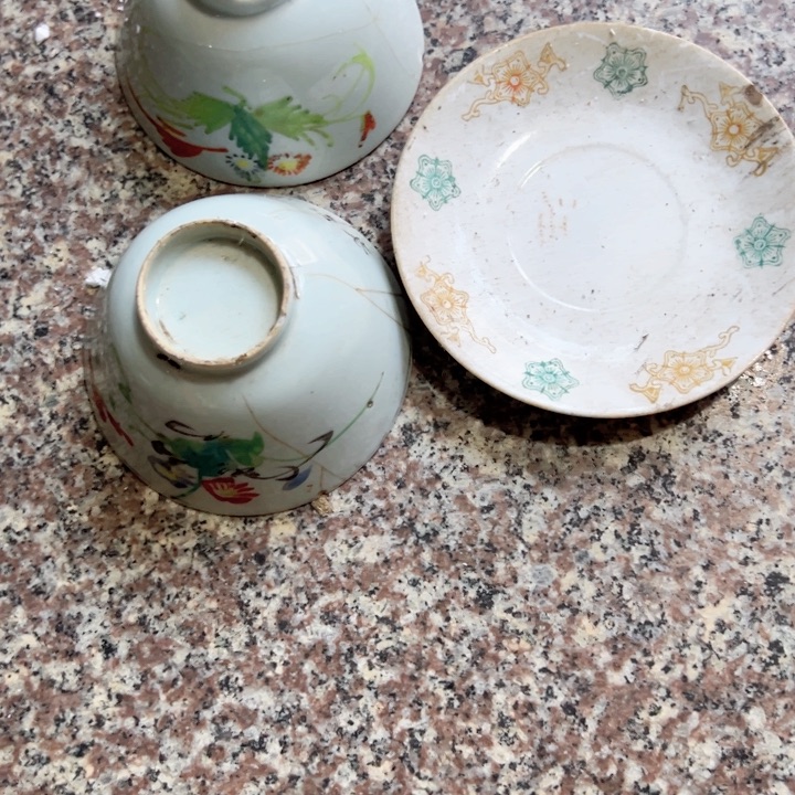 用***5老瓷器粉彩瓷器盘
