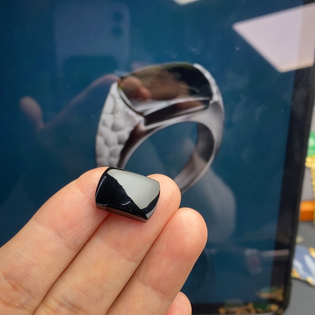 定制翡翠未镶嵌   高品质  墨翠