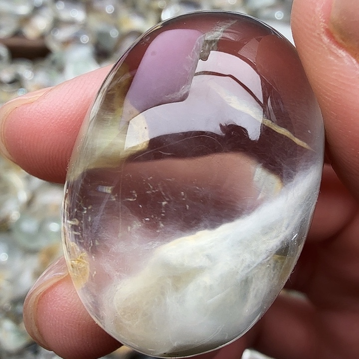 多***金水晶未镶嵌珠宝半成品