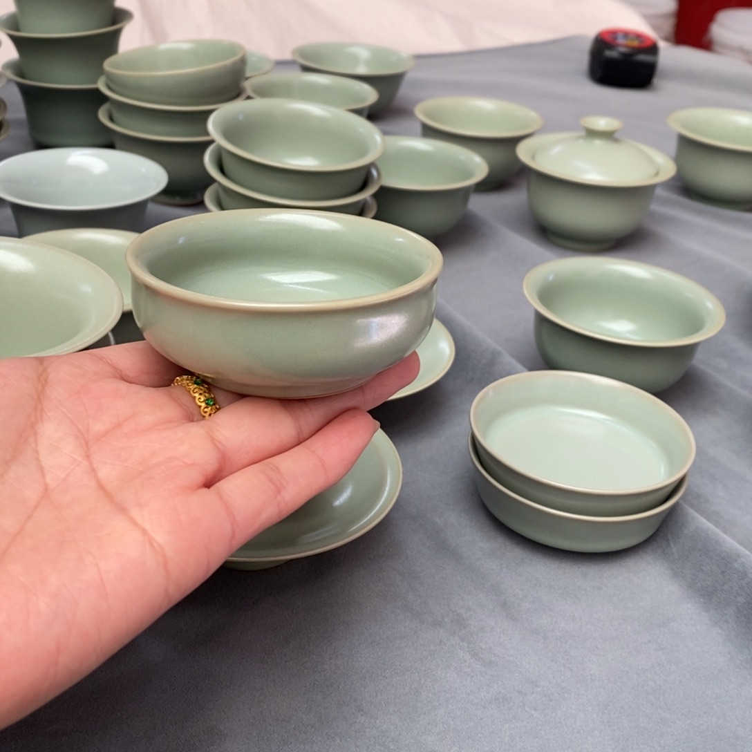 陶宣宝汝瓷原矿釉作品