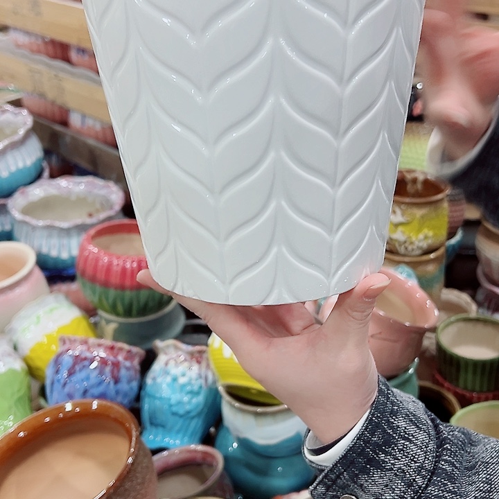 有孔，凑单福利满10元发货陶瓷多肉花盆！