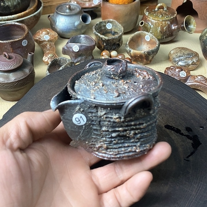杯木****堂手工粗陶、柴烧茶器