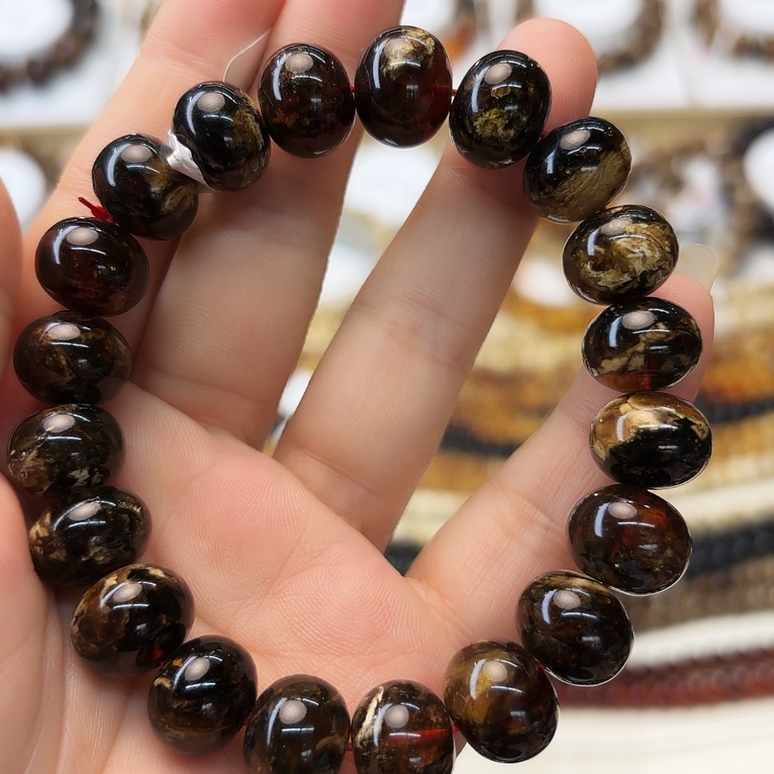 琥珀未镶嵌裸石十三90286