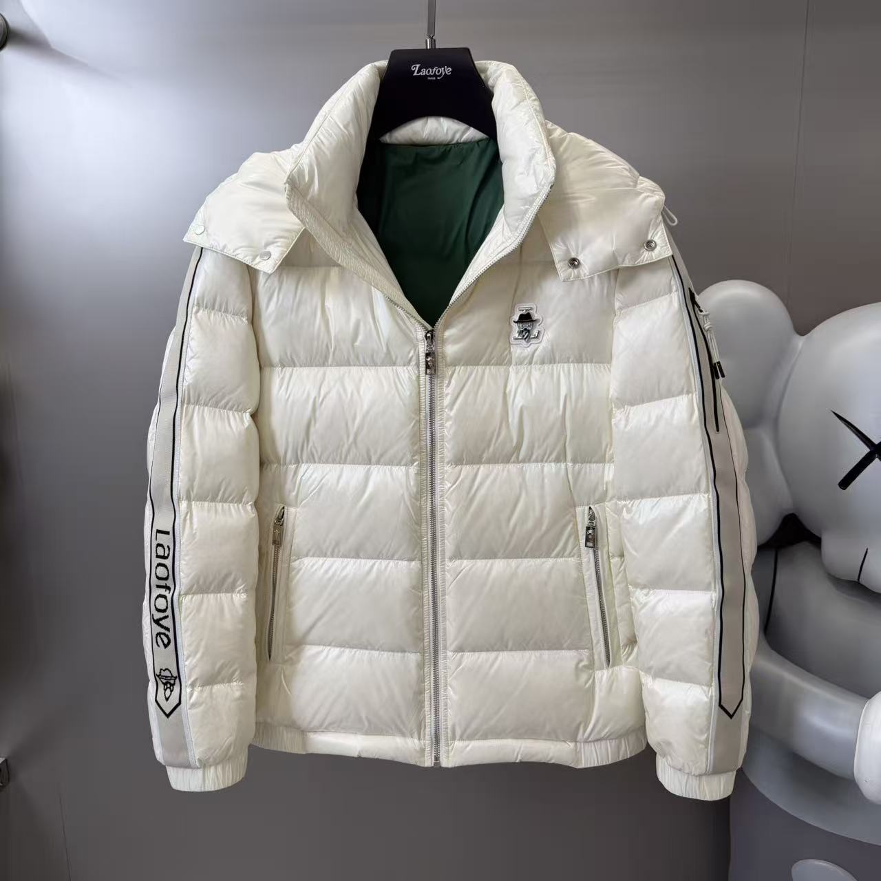 【VanJazny】QC高端冬季男士品牌连帽男士羽绒服F74623w106