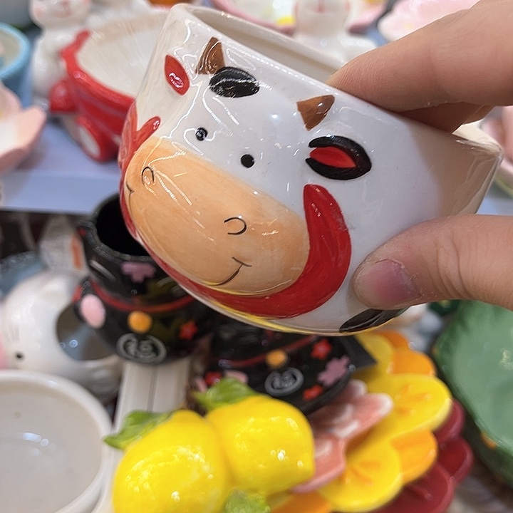 摆件染色陶瓷微瑕介意慎拍