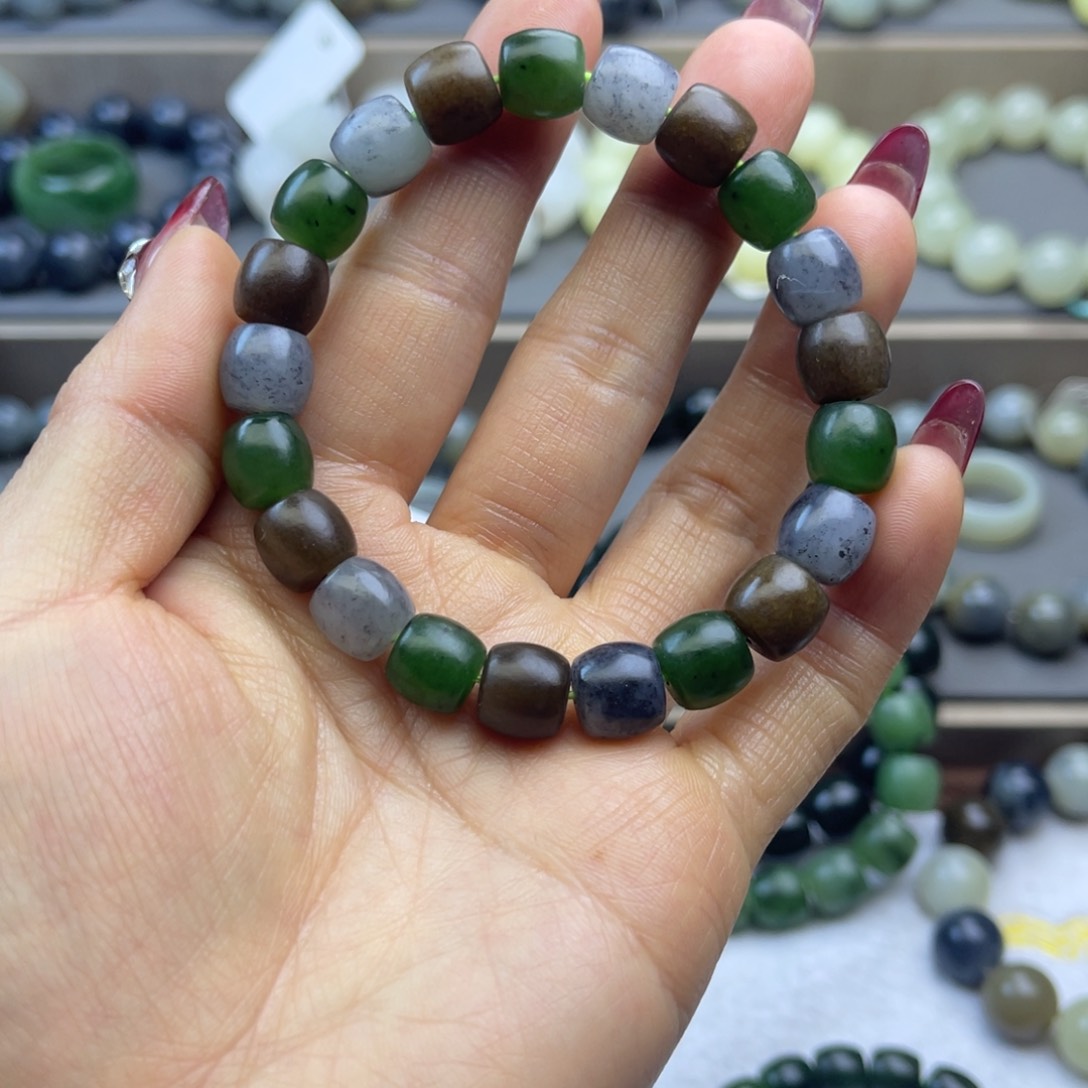 和田玉手链未镶嵌