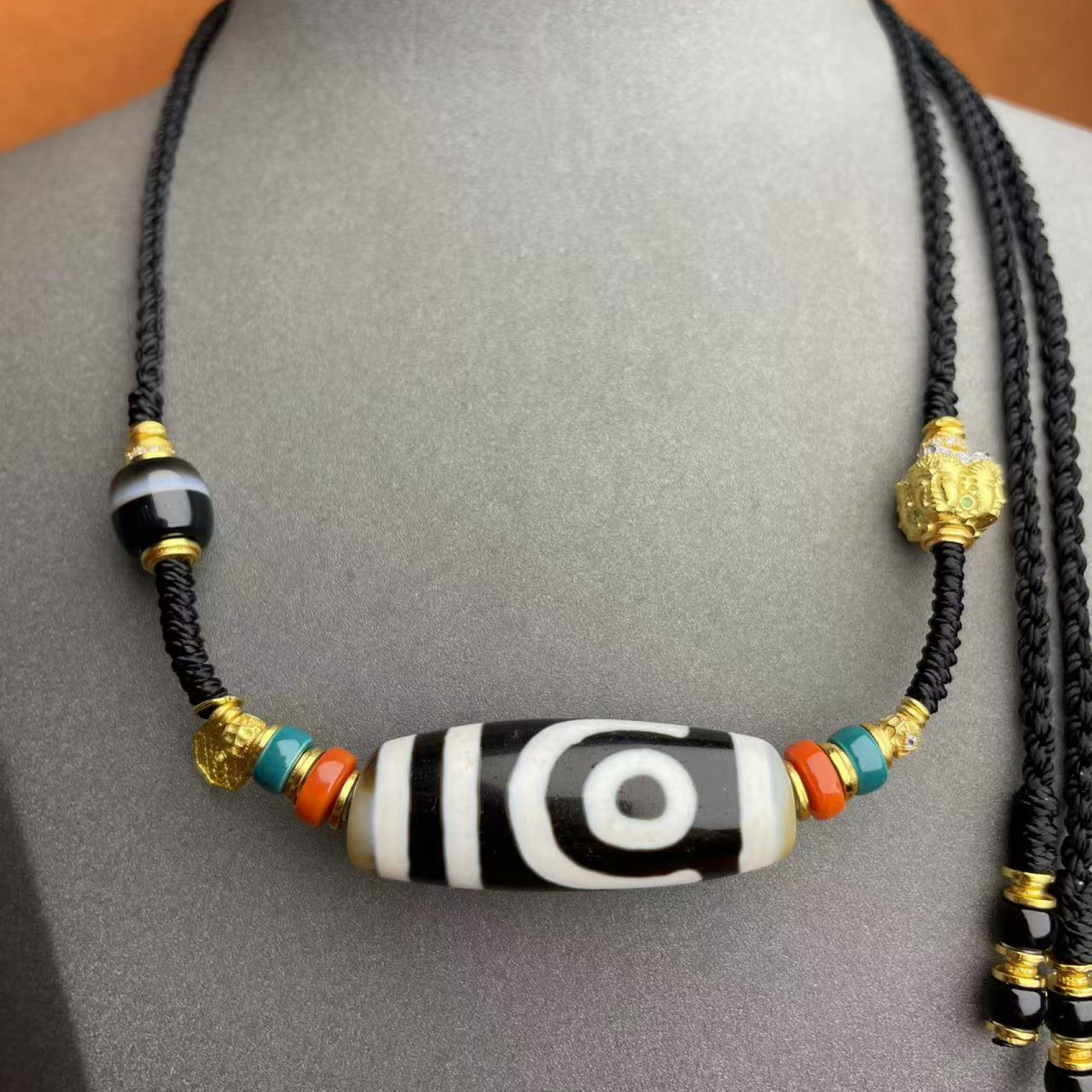 壹加师姐|手工设计聚缘横版二y玛瑙项链多样性发一7191D