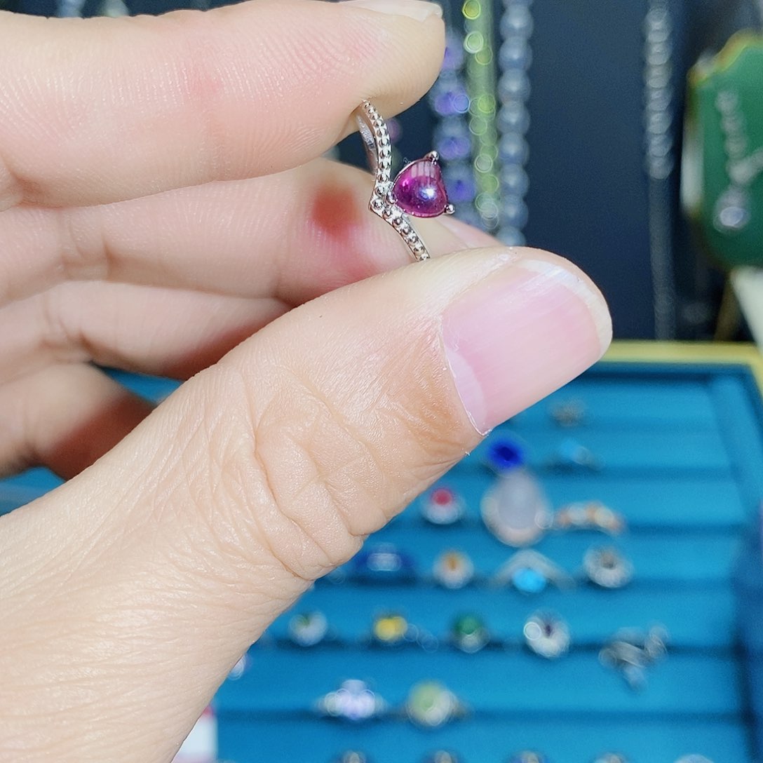 紫晶珠宝半成品银S925镶嵌