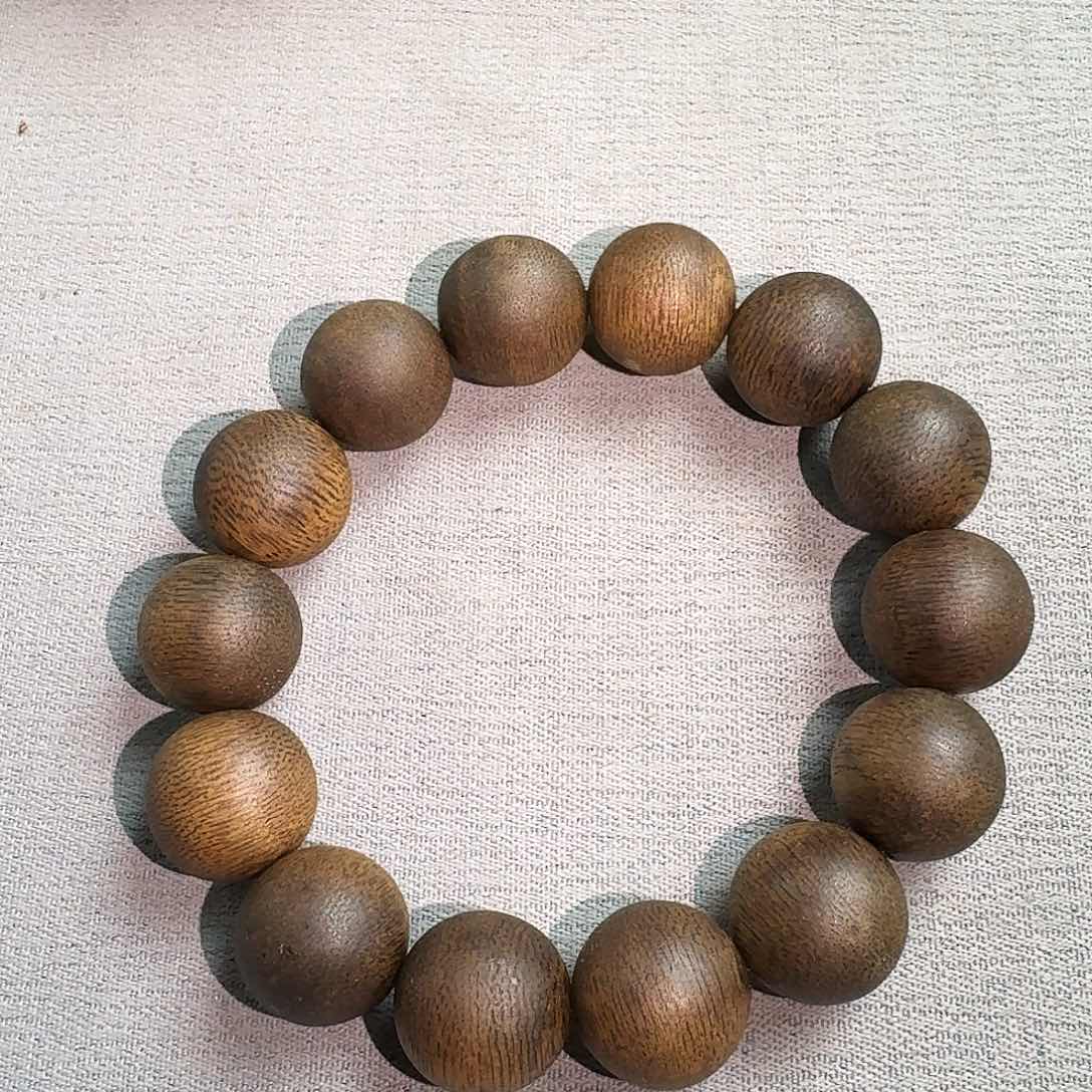 沉香香囊沉香菩萨棋圆珠单圈卡16发一沉水级