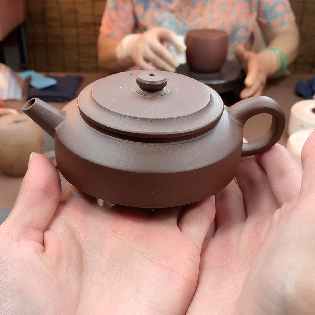 茶壶紫砂仲芳周盘 紫泥 180cc 周宜君