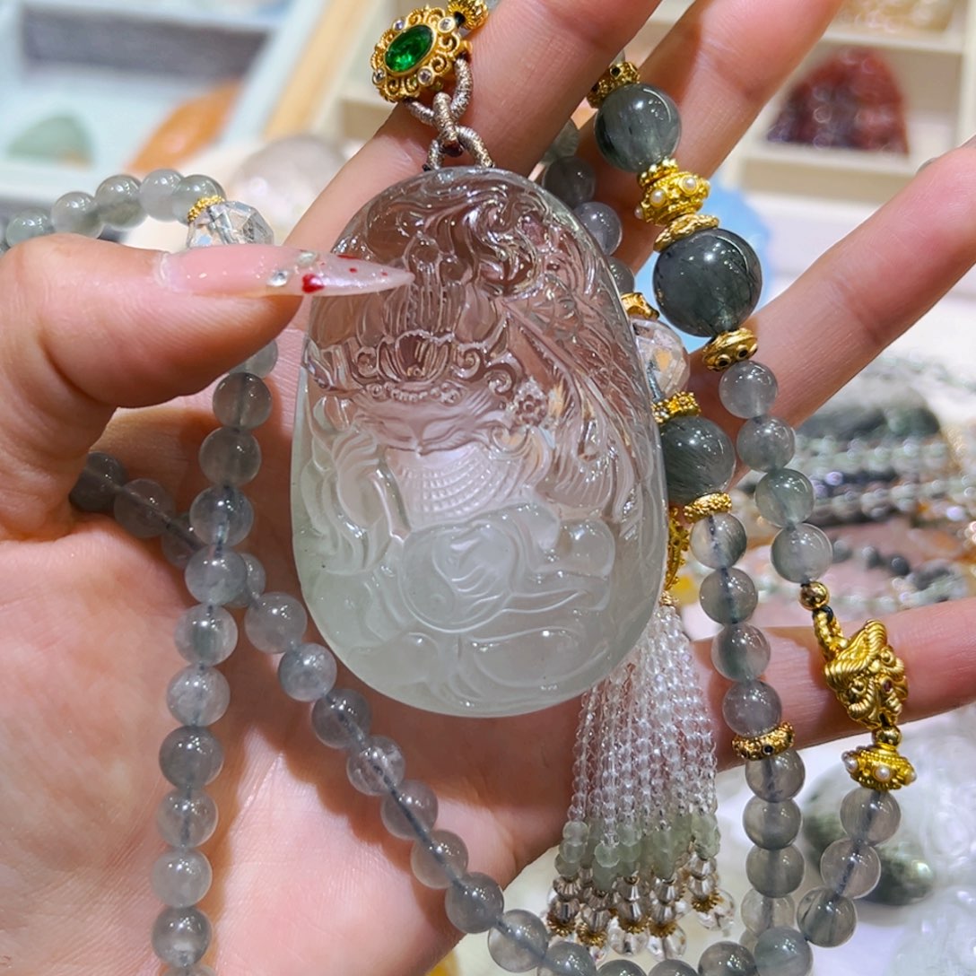 颈饰未镶嵌水晶第****喂水晶