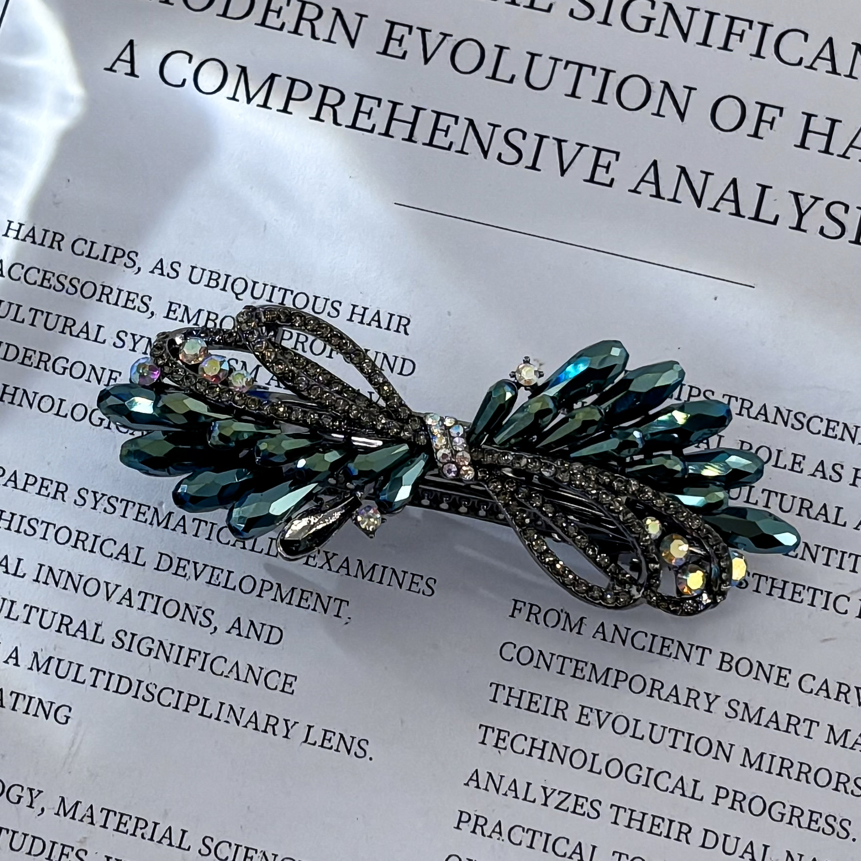 2037时尚简约边夹发夹A