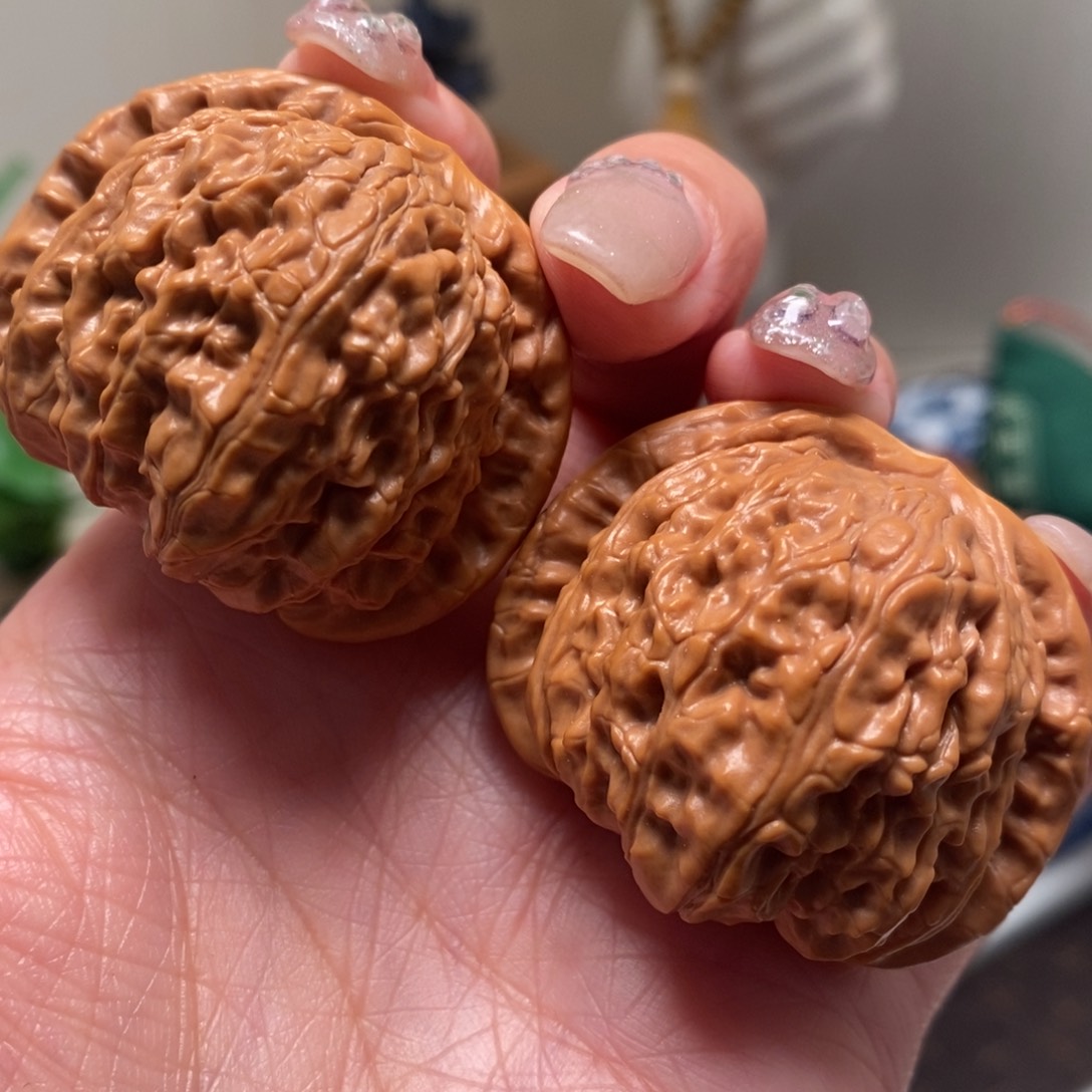 文玩核桃把件41尺寸白狮子