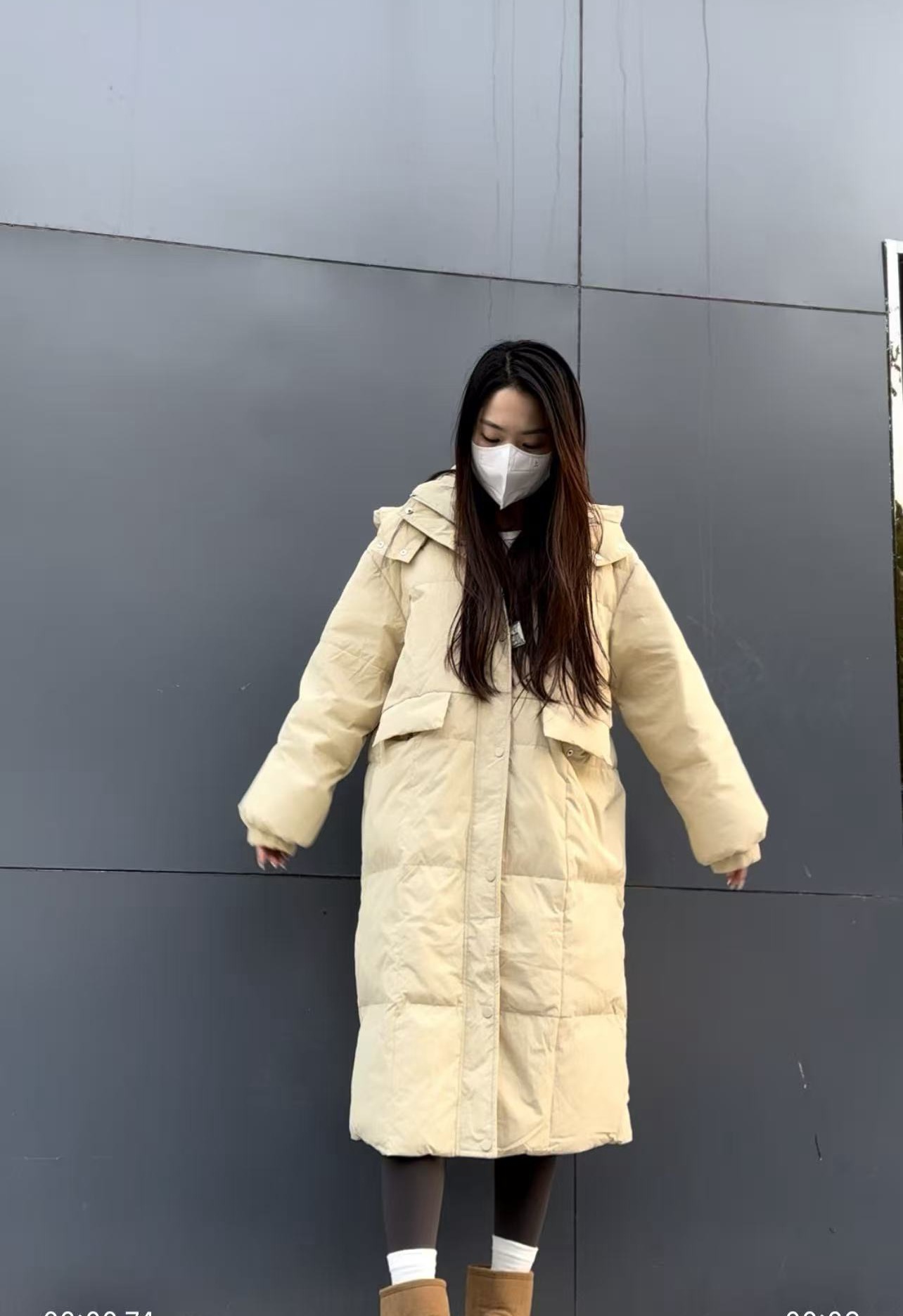 长款连帽法式冬季女装宽松时尚休闲秋冬女士