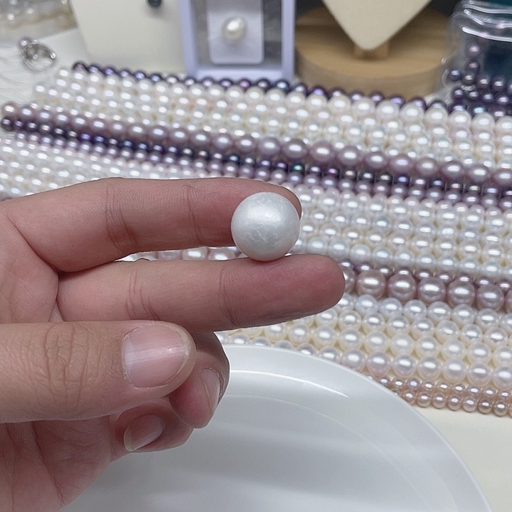 淡水珍珠项链合金稻**泉
