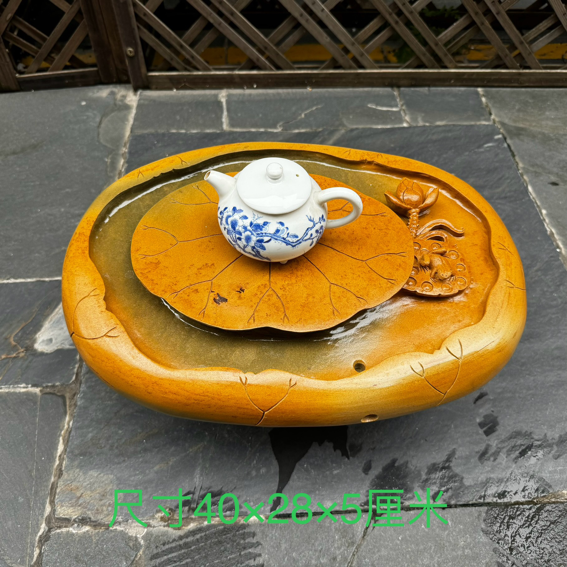 肇庆端砚石茶盘茶席绿端紫端茶海茶台创意石头茶几茶具端雅优美