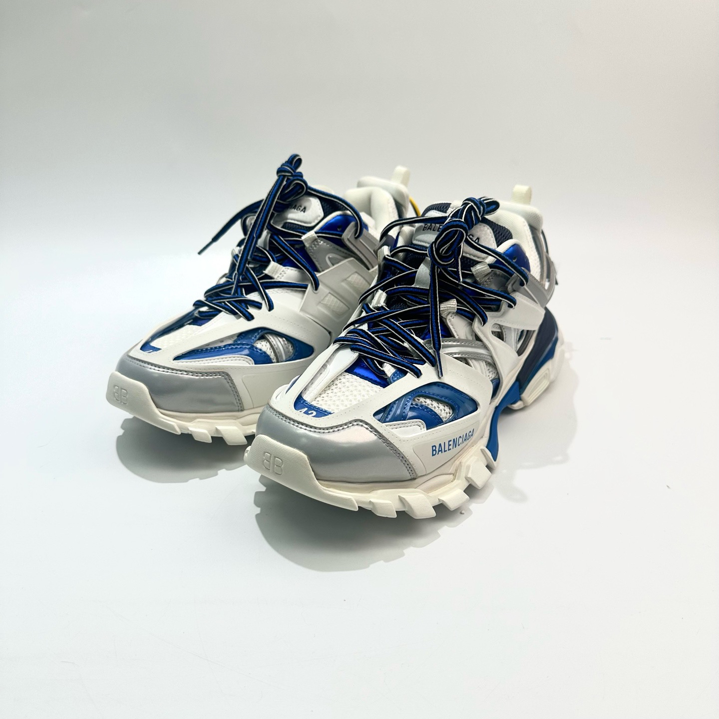 95新 Balenciaga/巴黎世家 42码 白蓝Track1.0老爹鞋 全新SY