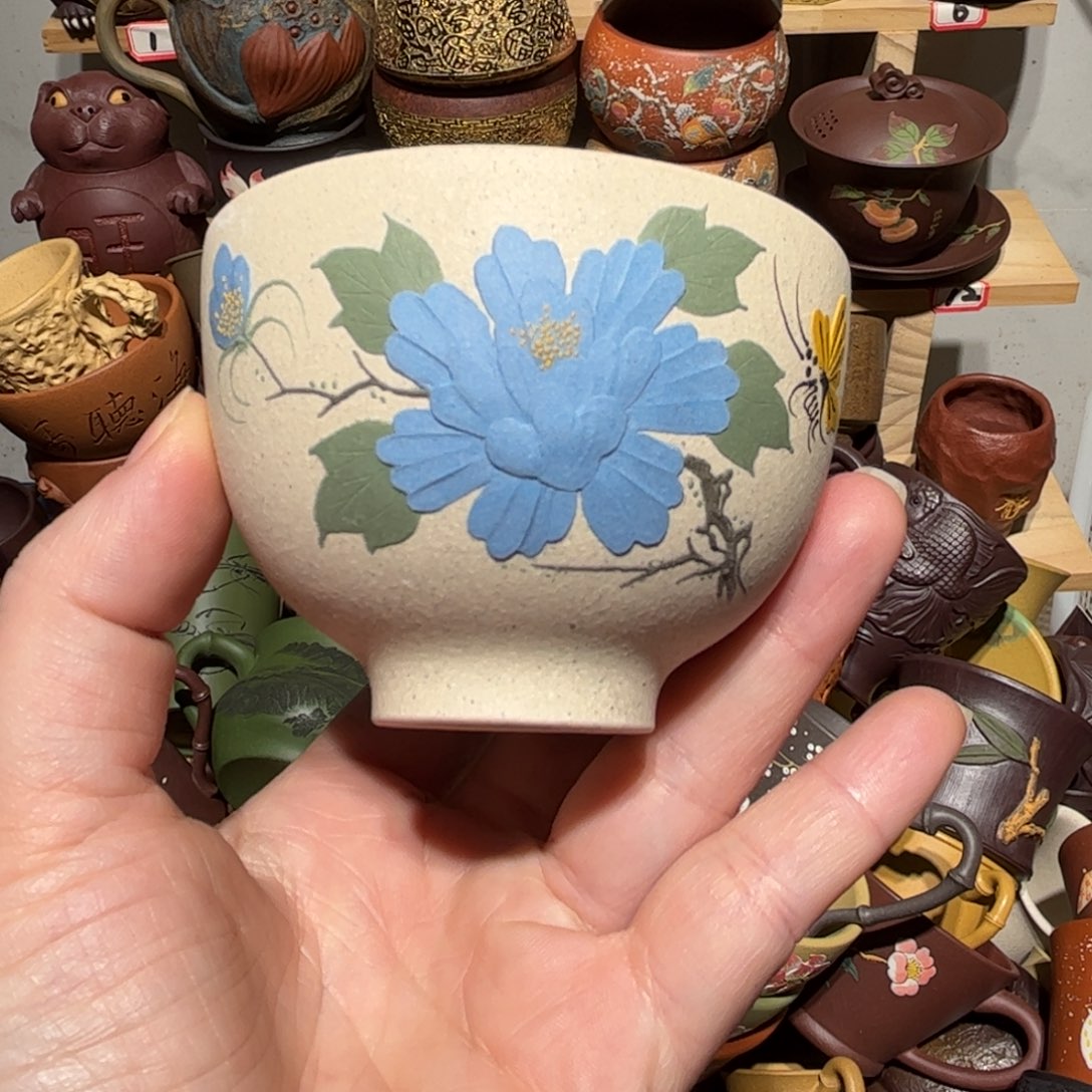 紫砂茶杯宜兴紫砂主人杯