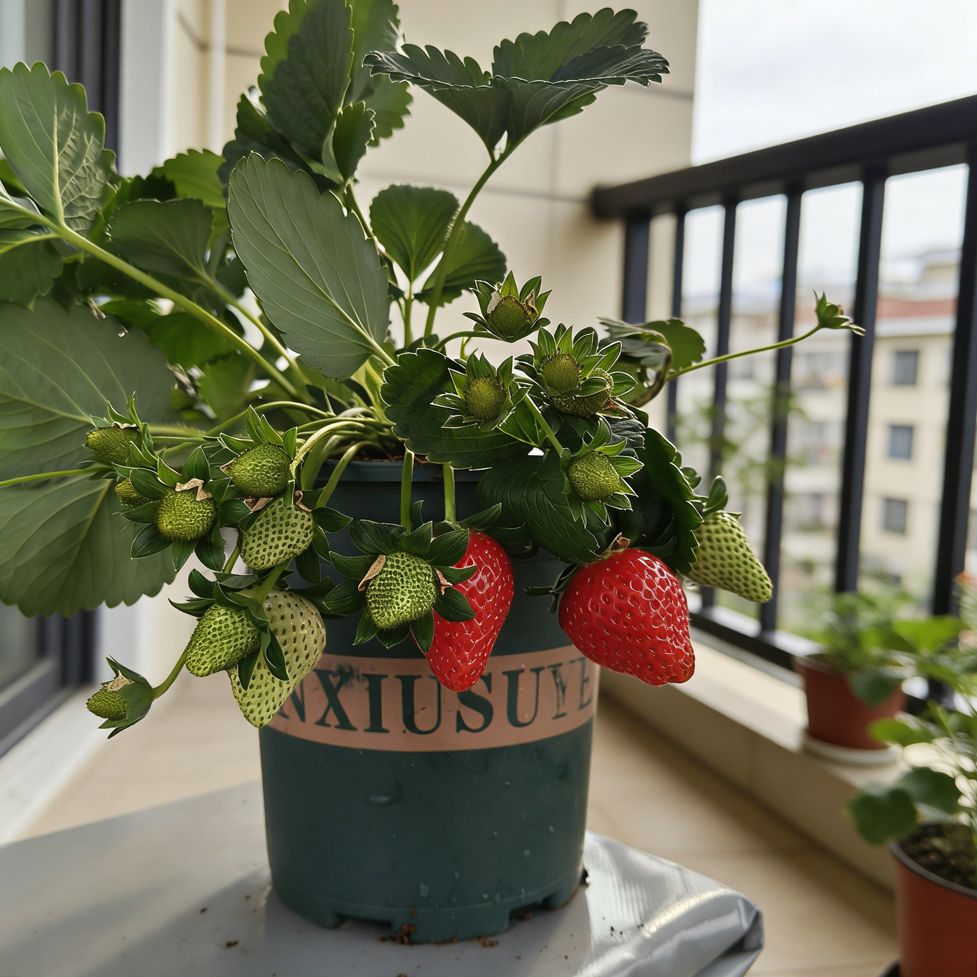 【精品大果】草莓苗秧宁玉盆栽家庭四季种植阳台南北方带花带果