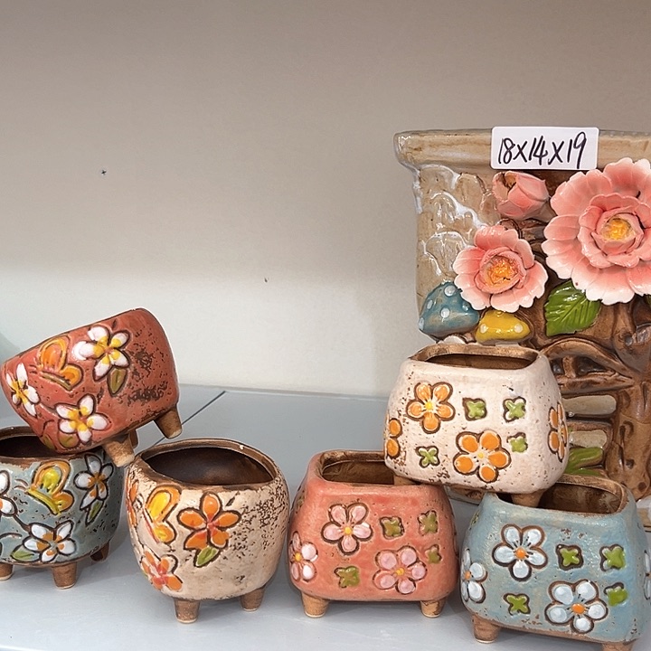 红陶粗陶多肉花盆