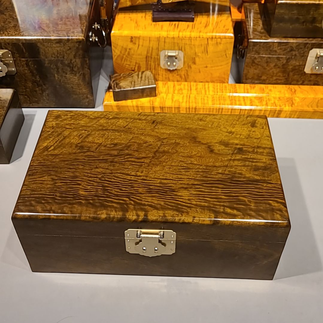 楠木40-25-15小叶桢楠乌木金丝楠首饰盒