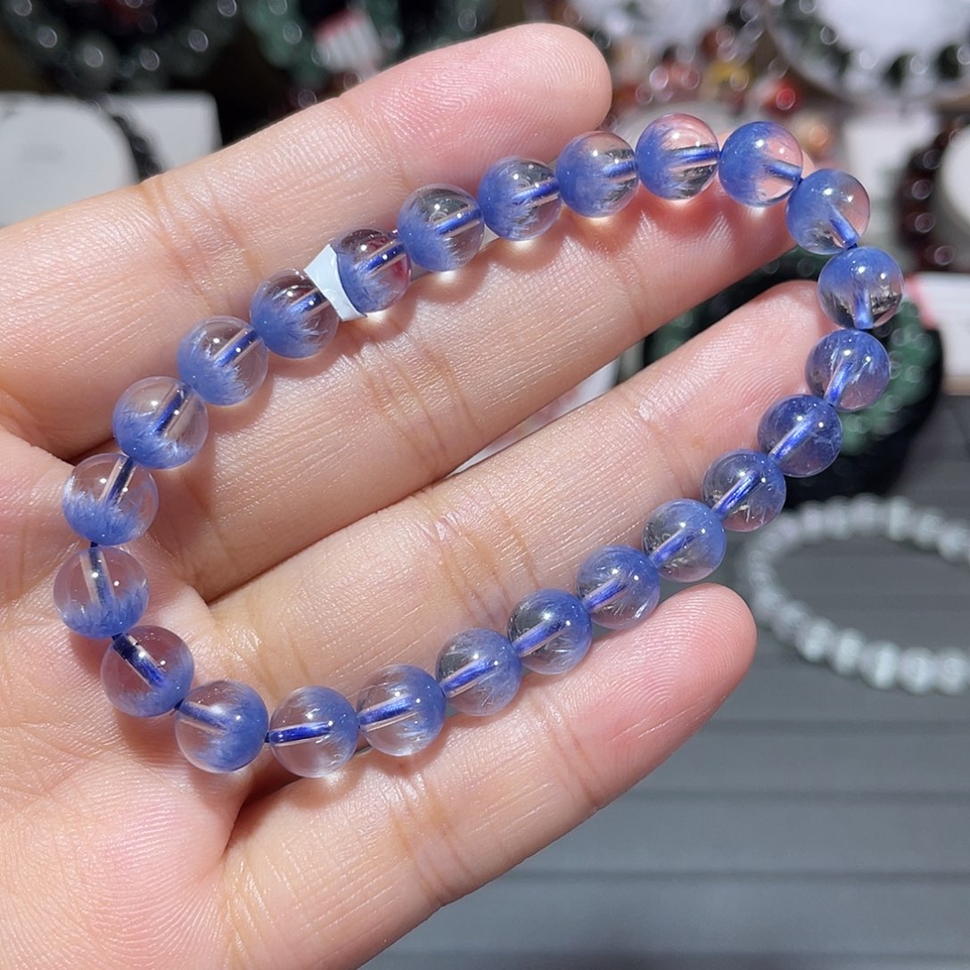 手串未镶嵌水晶蓝发晶手串