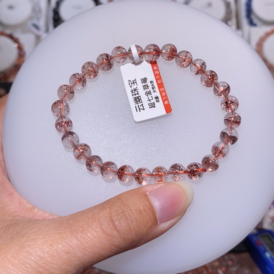 【闪购商品】水晶手链未镶嵌l****y金草莓6.6m