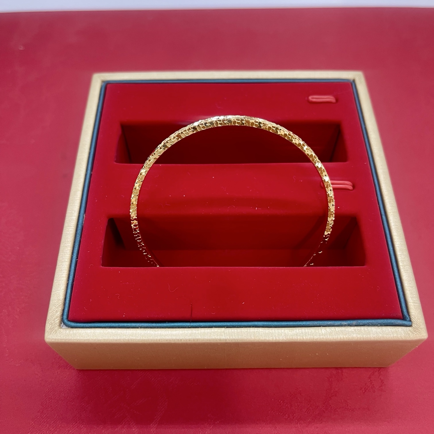 足银手镯 三面碎冰冰手镯窄（简约时尚）