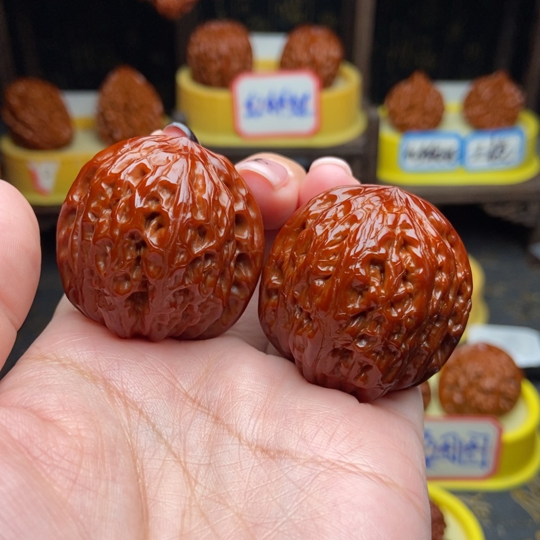 吊坠文玩核桃铁锤38