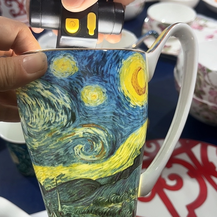 碗微瑕骨瓷马克杯一个星空