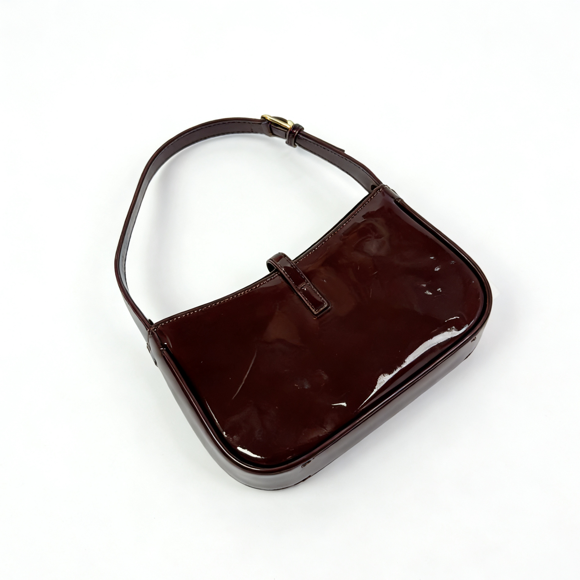 【Y209】腋下包（尺寸25*5.5*15CM）新款酒红女包