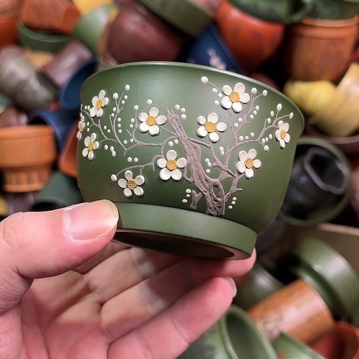 紫砂茶杯全手工紫砂主人杯