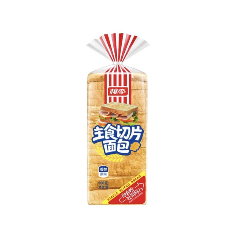 桃李    主食切片面包    500g/袋