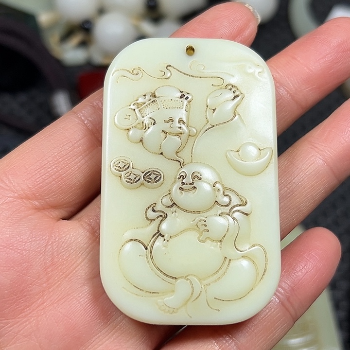 吊坠白玉菩提精选商品一物一图