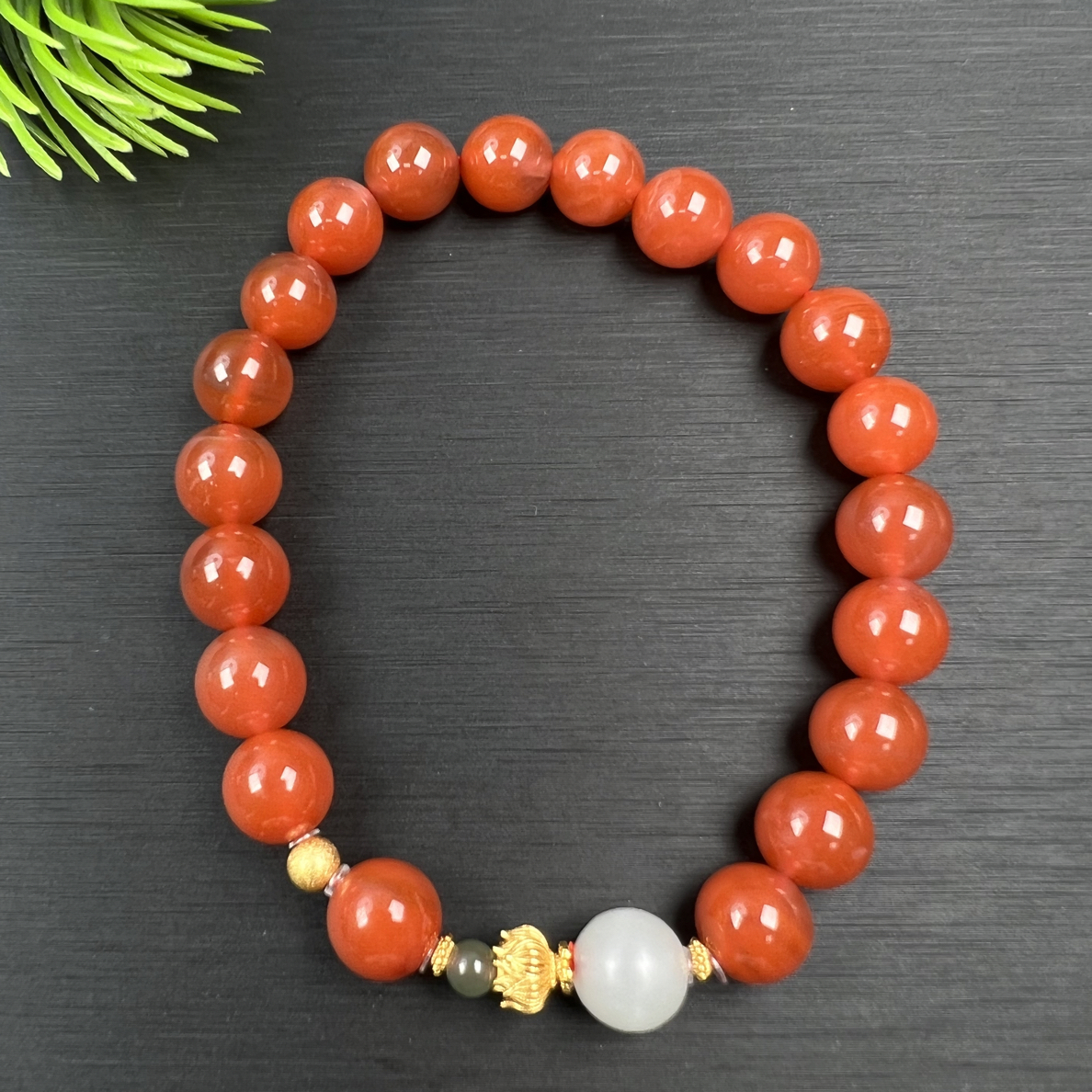 F82南红保山冰红手串8mm+