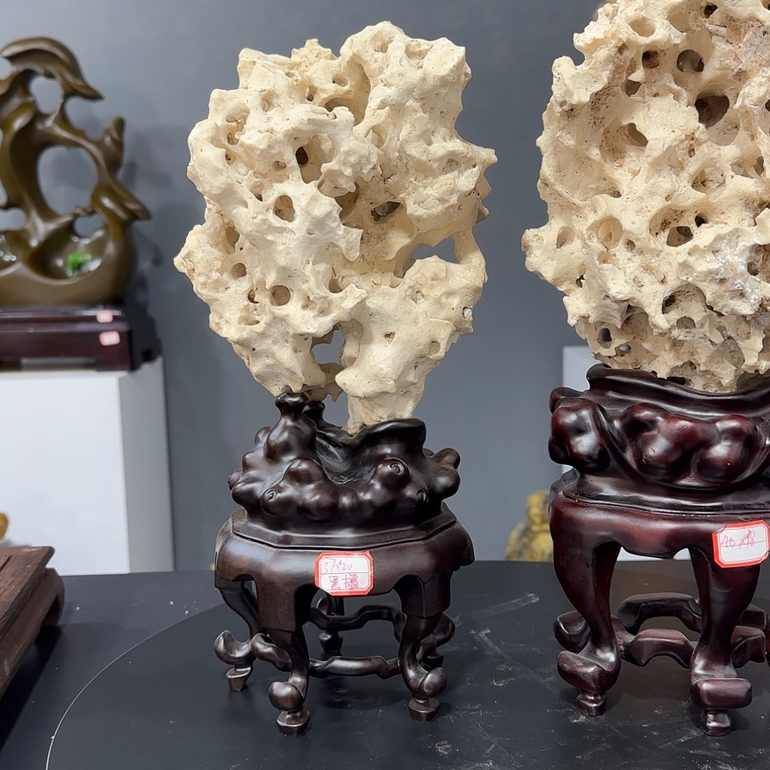 養***眞石材太湖摆件1234