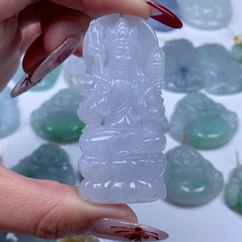 【闪购商品】翡翠颈饰未镶嵌虫*翡翠