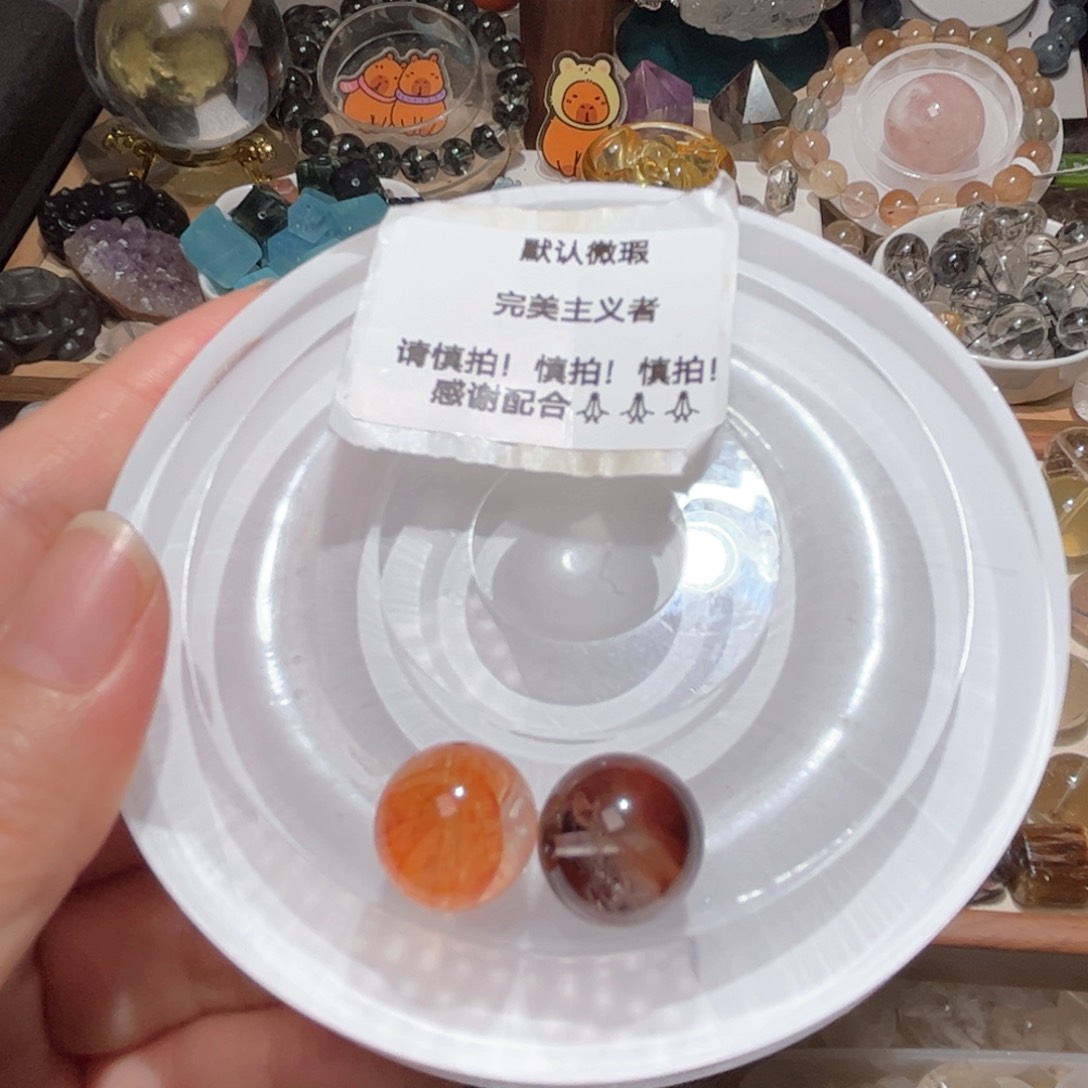 水晶单珠未镶嵌赤*胶花14.2 红兔毛14.6